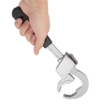 Universal Adjustable Wrench Multifunctional Aluminum Alloy Bathroom Wrench Repair Tool for Sink