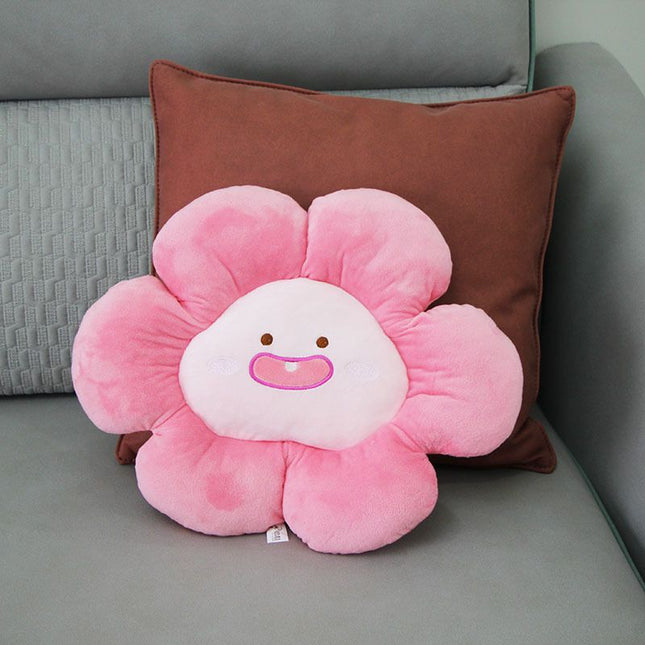 Flower Throw Seating Cushion Multipurpose Padded Soft Cute Flower Nap Throw Pillow for Home Office Peach – product detail