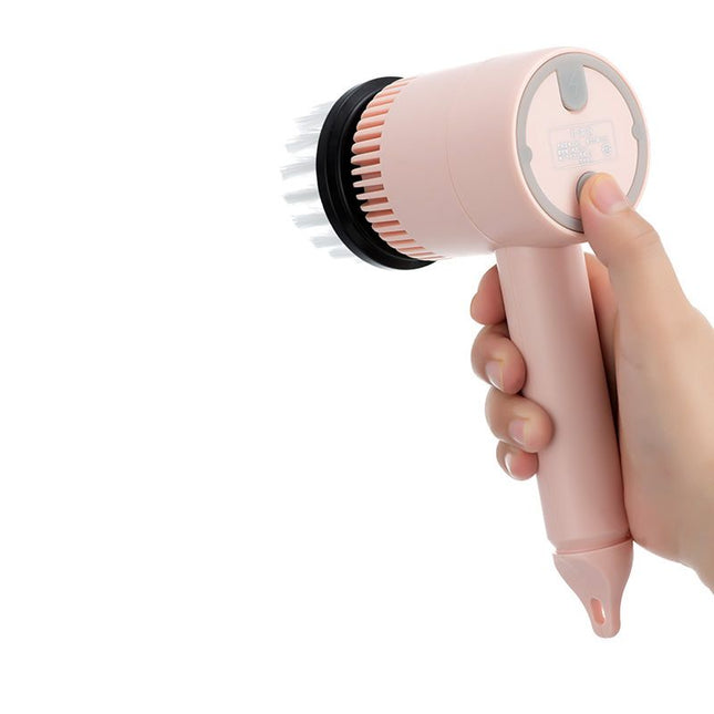 3 Gears Electric Cleaning Brush Cordless Multifunction Plastic with Extended Handle Electric Brush – product detail