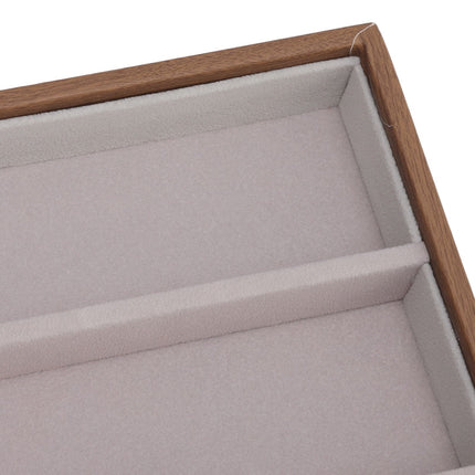 Sunglasses Display Tray PU Wood Grain Sunglasses Storage Case for Home Glasses Store 10 Grids