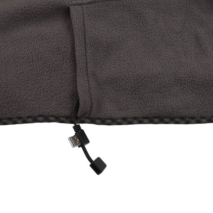 Electric Heating Blanket Fast Heating USB Electric Throw Blanket with Larger Heating Area for Students Office Workers Gray Green