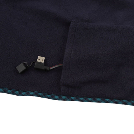 Electric Heating Blanket Fast Heating USB Electric Throw Blanket with Larger Heating Area for Students Office Workers Dark Blue