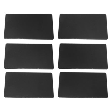 50PCS Business Name Card Laser Engraving Waterproof and Wear Resistant Aluminum Visiting Card for Company Black