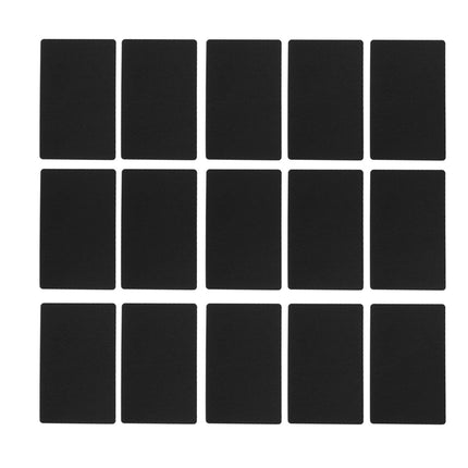 50PCS Business Name Card Laser Engraving Waterproof and Wear Resistant Aluminum Visiting Card for Company Black