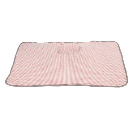 Heating Blanket Electric Warming Soft Washable Heating Shawl Wrap for Shoulder Neck Office Pink Bunny