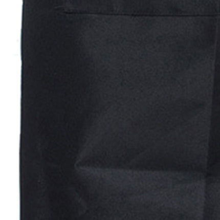 2pcs Chef Waist Apron Soft Moisture Absorbent Breathable Polyester Men's Half Apron with Pockets for Hotel Restaurant Bar Black