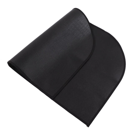 Fire Pit Mat Insulated Fireproof Heat Resistant Foldable Under Grill Mat for Fireplace Outdoor Camping Black 50x80cm/19.7x31.5in
