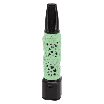 Cigarette Holder Large Capacity Temperature Change Color Rechargeable Ashless Cigarette Holder with Cigarette Lighter Green