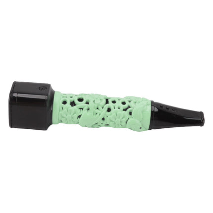 Cigarette Holder Large Capacity Temperature Change Color Rechargeable Ashless Cigarette Holder with Cigarette Lighter Green