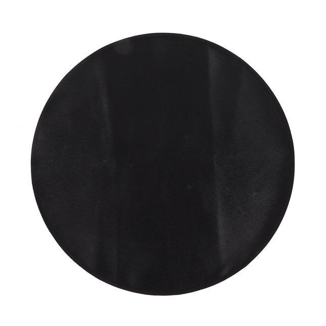 Grill Mat Fireproof High Temperature Resistance Washable Reusable Round BBQ Mat Black 24in/60cm Dia