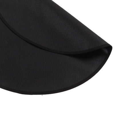 Grill Mat Fireproof High Temperature Resistance Washable Reusable Round BBQ Mat Black 32in / 82cm Dia