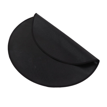 Grill Mat Fireproof High Temperature Resistance Washable Reusable Round BBQ Mat Black 36in / 92cm Dia