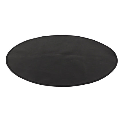 Grill Mat Fireproof High Temperature Resistance Washable Reusable Round BBQ Mat Black 36in / 92cm Dia
