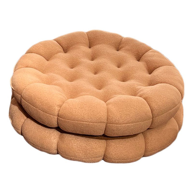 Cookie Cushion Cute Soft Breathable PP Cotton Filling Seating Cushion for Dormitory Bedroom Bedside 450g