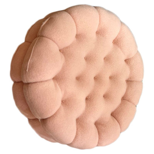 Cookie Cushion Cute Soft Breathable PP Cotton Filling Seating Cushion for Dormitory Bedroom Bedside 450g – product detail