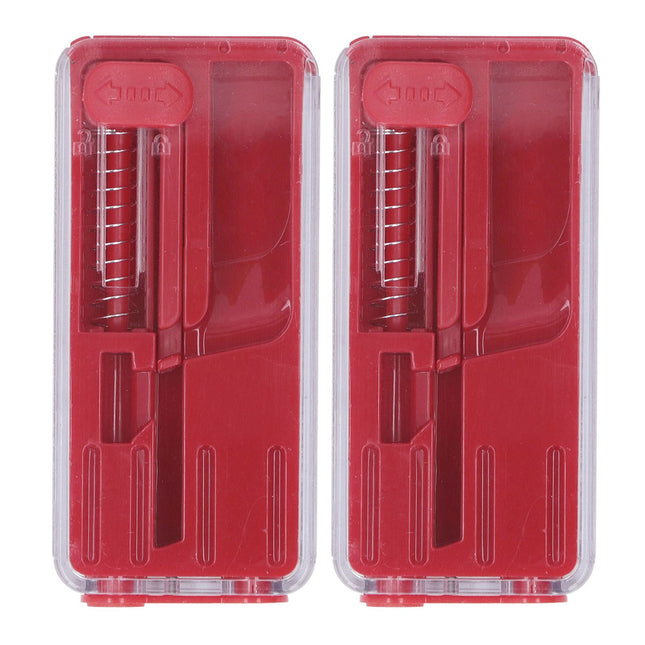 2PCS Cigarette Explosion Beads Pushers Peppermint Cigarette Bursting Beads Pusher Box DIY Smoking Tools Red