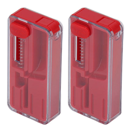 2PCS Cigarette Explosion Beads Pushers Peppermint Cigarette Bursting Beads Pusher Box DIY Smoking Tools Red