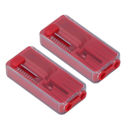 2PCS Cigarette Explosion Beads Pushers Peppermint Cigarette Bursting Beads Pusher Box DIY Smoking Tools Red
