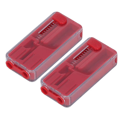 2PCS Cigarette Explosion Beads Pushers Peppermint Cigarette Bursting Beads Pusher Box DIY Smoking Tools Red