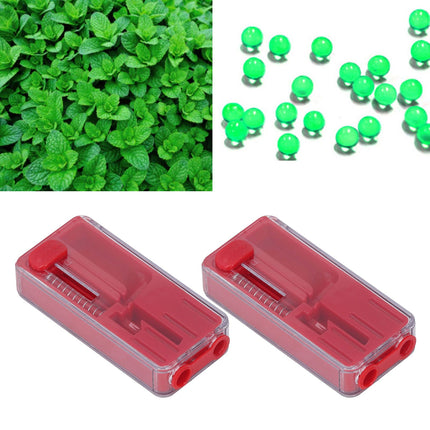 2PCS Cigarette Explosion Beads Pushers Peppermint Cigarette Bursting Beads Pusher Box DIY Smoking Tools Red