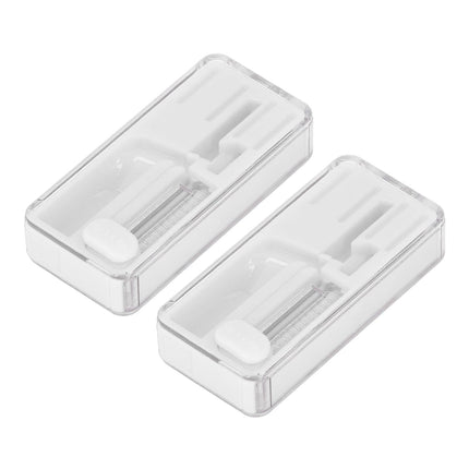 2PCS Cigarette Explosion Beads Pushers Peppermint Cigarette Bursting Beads Pusher Box DIY Smoking Tools White