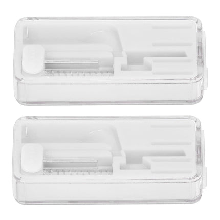 2PCS Cigarette Explosion Beads Pushers Peppermint Cigarette Bursting Beads Pusher Box DIY Smoking Tools White