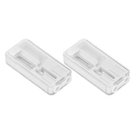 2PCS Cigarette Explosion Beads Pushers Peppermint Cigarette Bursting Beads Pusher Box DIY Smoking Tools White