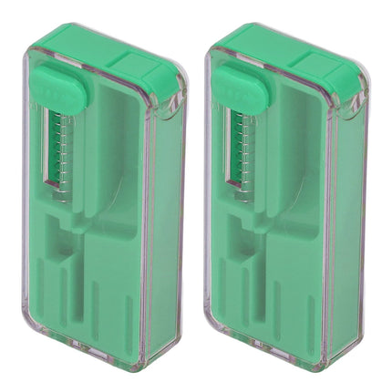2PCS Cigarette Explosion Beads Pushers Peppermint Cigarette Bursting Beads Pusher Box DIY Smoking Tools Green