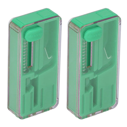 2PCS Cigarette Explosion Beads Pushers Peppermint Cigarette Bursting Beads Pusher Box DIY Smoking Tools Green