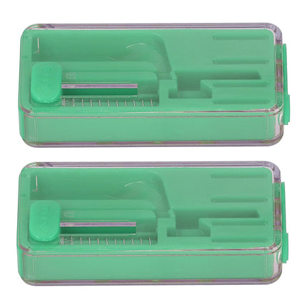 2PCS Cigarette Explosion Beads Pushers Peppermint Cigarette Bursting Beads Pusher Box DIY Smoking Tools Green