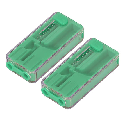 2PCS Cigarette Explosion Beads Pushers Peppermint Cigarette Bursting Beads Pusher Box DIY Smoking Tools Green