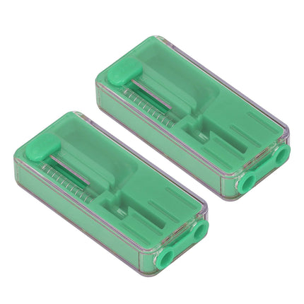 2PCS Cigarette Explosion Beads Pushers Peppermint Cigarette Bursting Beads Pusher Box DIY Smoking Tools Green