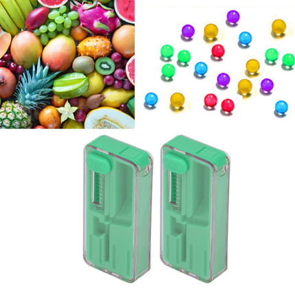 2PCS Cigarette Explosion Beads Pushers Peppermint Cigarette Bursting Beads Pusher Box DIY Smoking Tools Green