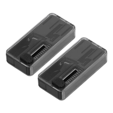2PCS Cigarette Explosion Beads Pushers Peppermint Cigarette Bursting Beads Pusher Box DIY Smoking Tools Black