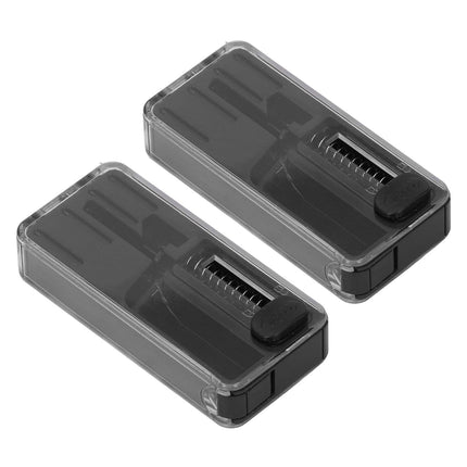 2PCS Cigarette Explosion Beads Pushers Peppermint Cigarette Bursting Beads Pusher Box DIY Smoking Tools Black