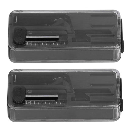 2PCS Cigarette Explosion Beads Pushers Peppermint Cigarette Bursting Beads Pusher Box DIY Smoking Tools Black