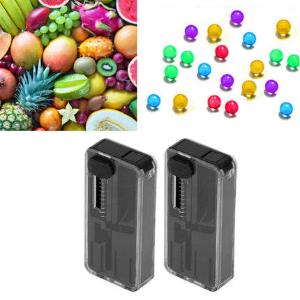 2PCS Cigarette Explosion Beads Pushers Peppermint Cigarette Bursting Beads Pusher Box DIY Smoking Tools Black