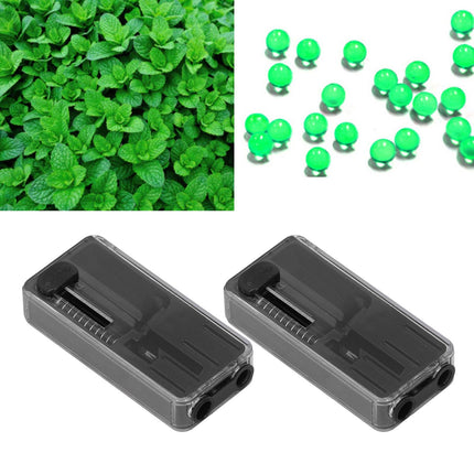 2PCS Cigarette Explosion Beads Pushers Peppermint Cigarette Bursting Beads Pusher Box DIY Smoking Tools Black