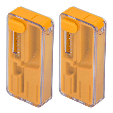 2PCS Cigarette Explosion Beads Pushers Peppermint Cigarette Bursting Beads Pusher Box DIY Smoking Tools Orange