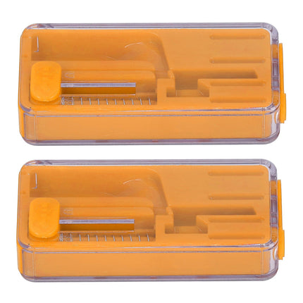 2PCS Cigarette Explosion Beads Pushers Peppermint Cigarette Bursting Beads Pusher Box DIY Smoking Tools Orange
