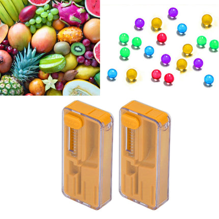 2PCS Cigarette Explosion Beads Pushers Peppermint Cigarette Bursting Beads Pusher Box DIY Smoking Tools Orange