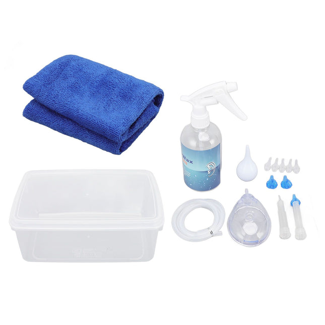Ear Cleaning Kits 500ml Ear Washer Spray Bottle System with Professional Ear Muff Ear Wax Removal Tool for