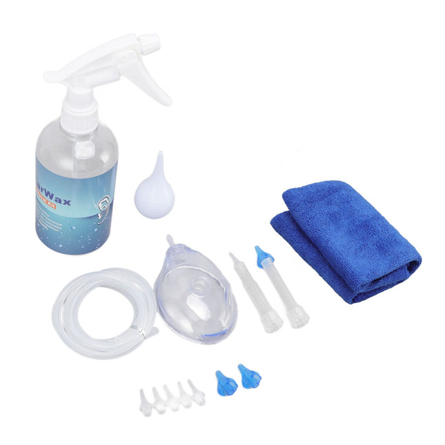 Ear Cleaning Kits 500ml Ear Washer Spray Bottle System with Professional Ear Muff Ear Wax Removal Tool for – product detail