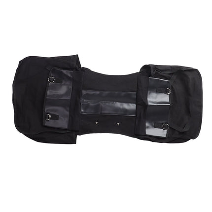 Bike Rear Seat Carrier Pack Portable Large Capacity Bicycle Rear Seat Bag for Outdoor Black