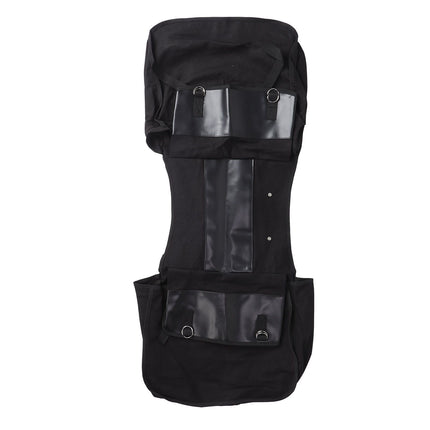 Bike Rear Seat Carrier Pack Portable Large Capacity Bicycle Rear Seat Bag for Outdoor Black