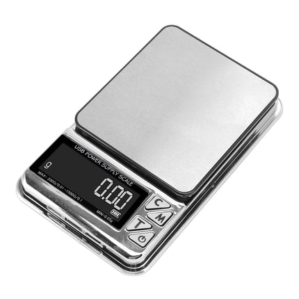Home Digital Kitchen Scale 200g/0.01g‑1500g/0.1 High Accuracy USB Rechargeable Stainless Steel Jewelry Scale for Food