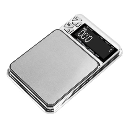 Home Digital Kitchen Scale 200g/0.01g‑1500g/0.1 High Accuracy USB Rechargeable Stainless Steel Jewelry Scale for Food
