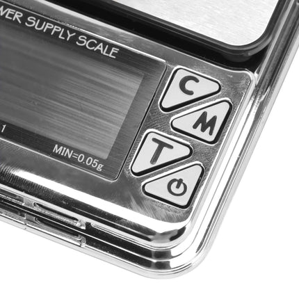 Home Digital Kitchen Scale 200g/0.01g‑1500g/0.1 High Accuracy USB Rechargeable Stainless Steel Jewelry Scale for Food
