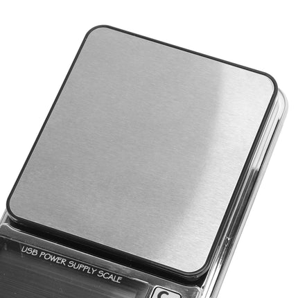 Home Digital Kitchen Scale 200g/0.01g‑1500g/0.1 High Accuracy USB Rechargeable Stainless Steel Jewelry Scale for Food