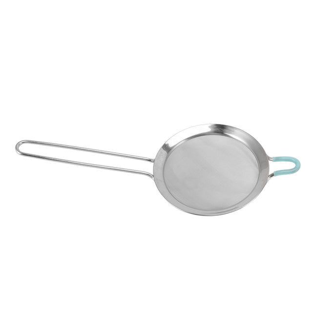 60 Mesh Fine Strainer Stainless Steel Handheld Flour Colander with Long Handle for Kitchen 20cm/7.9in – product detail